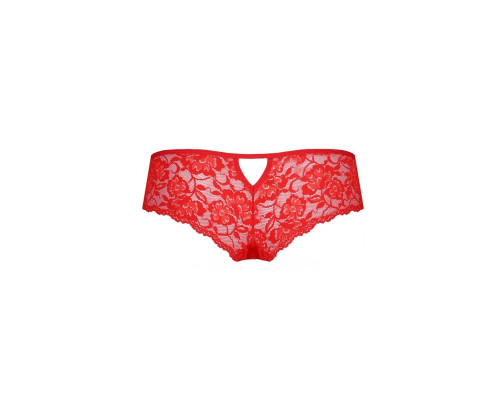 Трусики-бразиліана з квіткового мережива Raja Thong red S/M - Passion