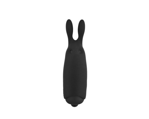 Вібропуля Adrien Lastic Pocket Vibe Rabbit Black зі стимулюючими вушками