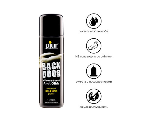 Анальная смазка pjur backdoor anal Relaxing jojoba silicone 250 мл на силиконовой основе с жожоба