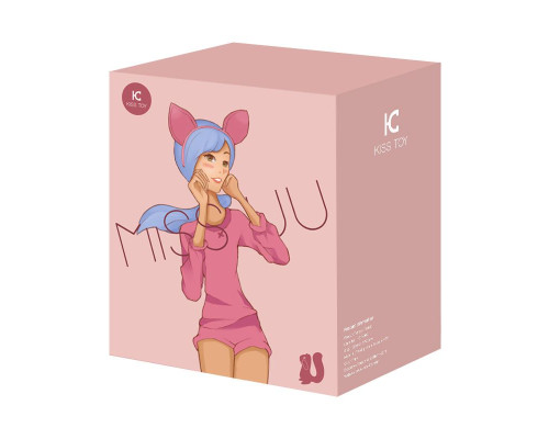 Вакуумний стимулятор з вібрацією KisToy Miss UU Pink, іграшка 2-в-1
