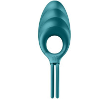 Эрекционное виброкольцо лассо Satisfyer Swordsman Green, крепкая фиксация, 10 режимов, мощный мотор