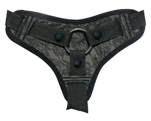 Трусы для страпона Sportsheets Midnight Lace Strap-On, отделка под кружево, комфортные