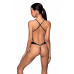 Боді з екошкіри з ремінцями та перфорацією Tamaris Body black L/XL — Passion