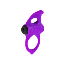 Эрекционное виброкольцо Adrien Lastic Lingus MAX Violet с язычком для стимуляции клитора
