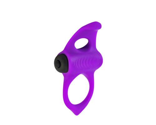 Эрекционное виброкольцо Adrien Lastic Lingus MAX Violet с язычком для стимуляции клитора