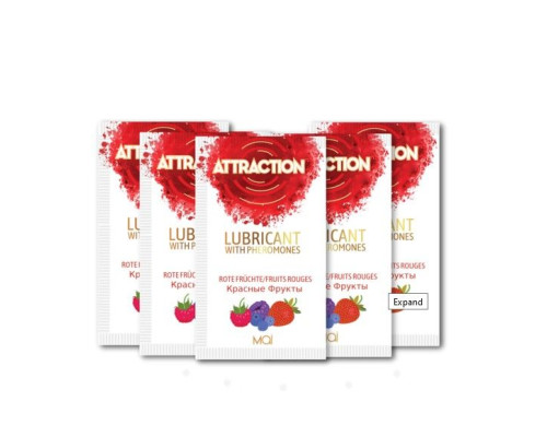 Пробник лубриканта с феромонами MAI ATTRACTION LUBS RED FRUITS (10 мл)