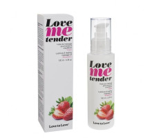 Масажне масло Love To Love LOVE ME TENDER Strawberry (100 мл) натуральне без консервантів