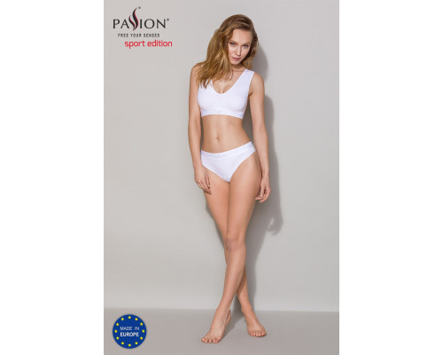 Трусики-бразиліана з бавовни Passion PS005 PANTIES white, size XL
