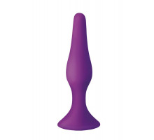 Анальна пробка з присоскою MAI Attraction Toys №35 Purple, довжина 15,5 см, діаметр 3,8см