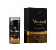 Рідкий збуджуючий гель Intt Vibration Coffee (15 мл), густий гель, дуже смачний, діє до 30 хвилин
