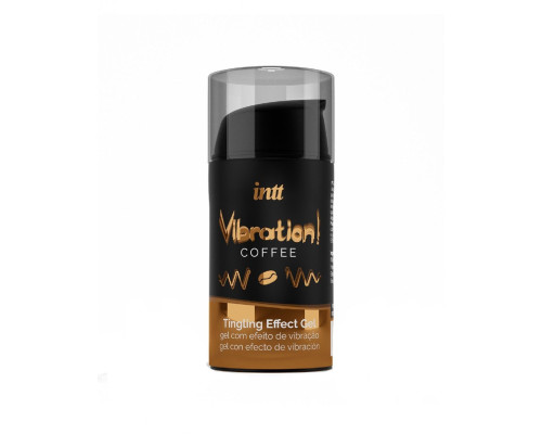 Рідкий збуджуючий гель Intt Vibration Coffee (15 мл), густий гель, дуже смачний, діє до 30 хвилин