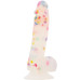 Фалоімітатор з конфетті ADDICTION - PARTY MARTY - 7.5 "- FROST &CONFETTI, 19 см, силікон, вібропуля