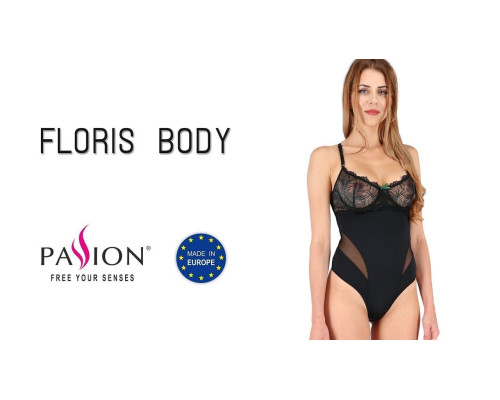 Боді FLORIS BODY black L/XL - Passion Exclusive