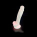 Фалоімітатор SilexD Johnny Pink Glow in the dark, двошаровий, силікон + Silexpan, діаметр 3,8см