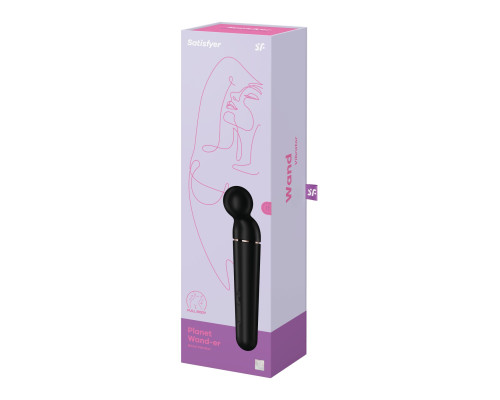 Вібромасажер мікрафон Satisfyer Planet Wand-er Black/Rosegold