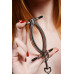 Затискач для статевих губ з повідцем Master Series Pussy Tugger Adjustable Vagina Clamp with Chain