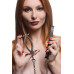 Затискач для статевих губ з повідцем Master Series Pussy Tugger Adjustable Vagina Clamp with Chain