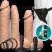 Набір для страпону Doc Johnson Vac-U-Lock Dual Density Experienced Set, діаметр 2х7см, 7,7см