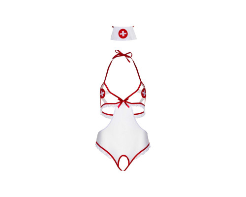 Leg Avenue Roleplay Naughty Nurse OS White/Red