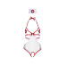 Leg Avenue Roleplay Naughty Nurse OS White/Red