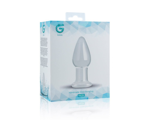 Скляна анальна пробка Gildo Glass Buttplug No. 24