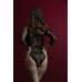 Сбруя с цепью и фиксаторами Feral Feelings Harness with Cuffs Black