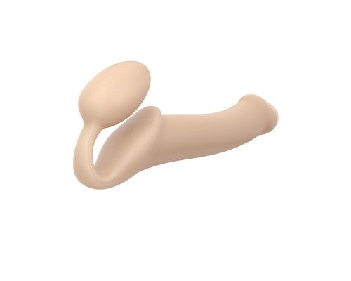 Безремневой страпон Strap-On-Me Flesh L, полностью регулируемый, диаметр 3,7см
