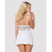 Obsessive 810-BAB-2 babydoll & thong white L/XL