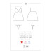 Obsessive 810-BAB-2 babydoll & thong white L/XL