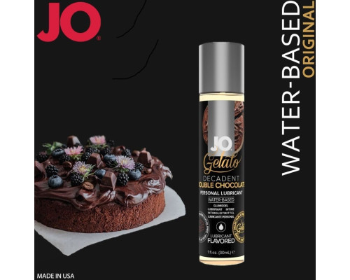 Змазка на водній основі System JO GELATO Double Chocolate (30 мл) без цукру, парабенів та гліколю