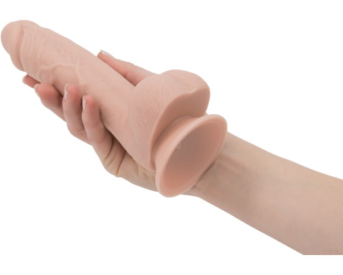 Реалістичний фалоімітатор на присосці ADDICTION - Mark 7,5″ Dildo With Balls, Beige