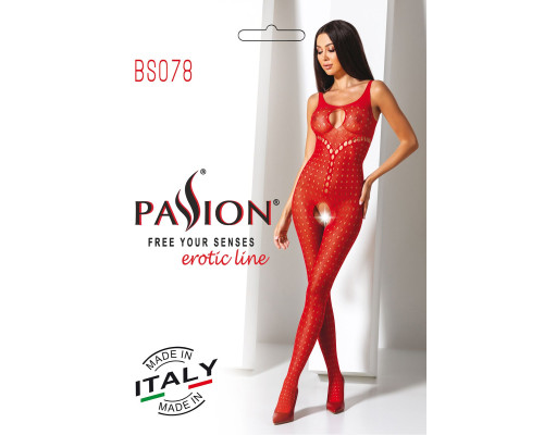 Бодистокинг Passion BS078 red