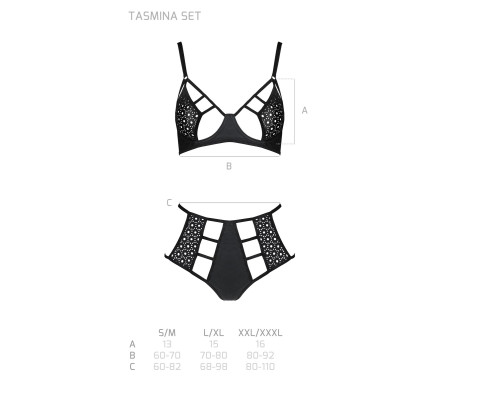 TASMINA SET black L/XL - Passion