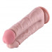 Подвійний дилдо для секс-машин Hismith 8.5” Two Cocks One Hole Silicone Dildo
