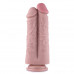 Подвійний дилдо для секс-машин Hismith 8.5” Two Cocks One Hole Silicone Dildo