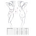 Корсет з пажами BRASILIANA CORSET white L/XL - Passion Exclusive, стрінги