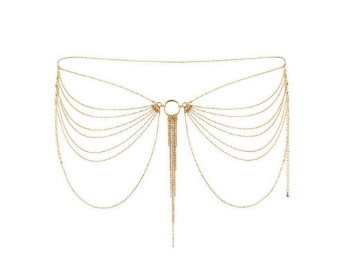 Ланцюжок трусики або ліф Bijoux Indiscrets MAGNIFIQUE Waist Chain - Gold, прикраса на тіло