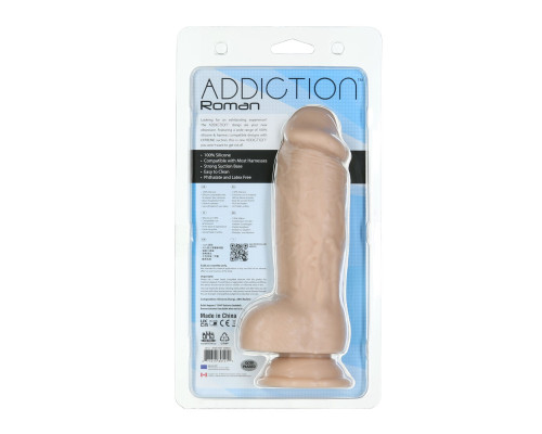 Фалоімітатор ADDICTION - Roman – 8” Girthy Dong