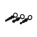 Набір анальних іграшок Satisfyer Plug black (set of 3) — Booty Call, макс. діаметр 3 см