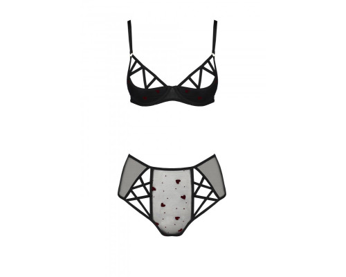 Еротичний комплект з малюнком LOVELIA BIKINI black S/M - Passion