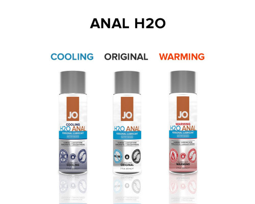Анальна змазка System JO ANAL H2O — WARMING (60 мл) розігрівальна, на водній основі