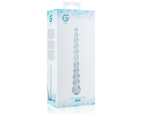 Скляний ділдо у вигляді намистин Gildo Glass Dildo No. 20