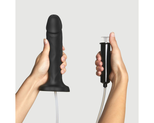 Фалоімітатор, що кінчає Strap-On-Me SQUIRTING CUM DILDO REALISTIC Black L