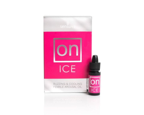 Возбуждающе капли для клитора Sensuva - ON Arousal Oil for Her Ice (5 мл) охлаждающие, до 30 минут