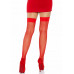Leg Avenue Nylon Fishnet Thigh Highs OS Red