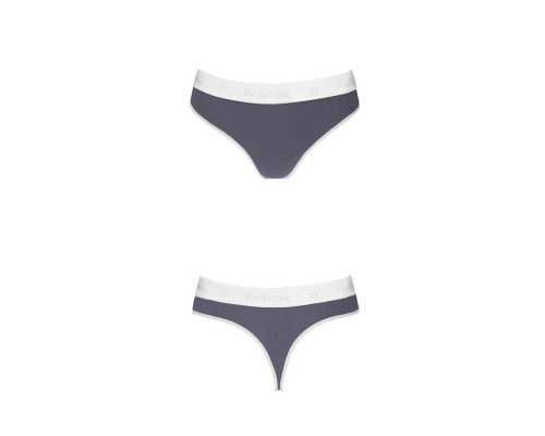 Спортивні трусики-стрінги Passion PS007 PANTIES dark grey, size L