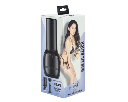 Мастурбатор вагіна Kiiroo Feel Rae Lil Black PBC сумісний з PowerBlow та Keon