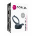 Эрекционное кольцо Dorcel Power Clit Plus с вибрацией, перезаряжаемое, с язычком со щеточкой