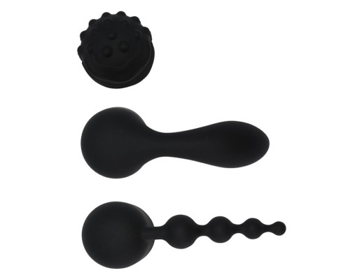 Вібромасажер Wand з трьома насадками Pornhub Spell Wand Set, потужний
