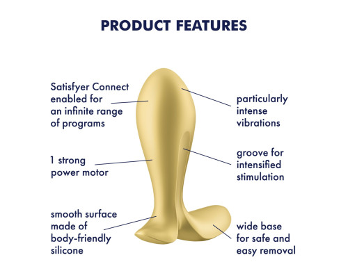Анальная пробка Satisfyer Intensity Plug Gold